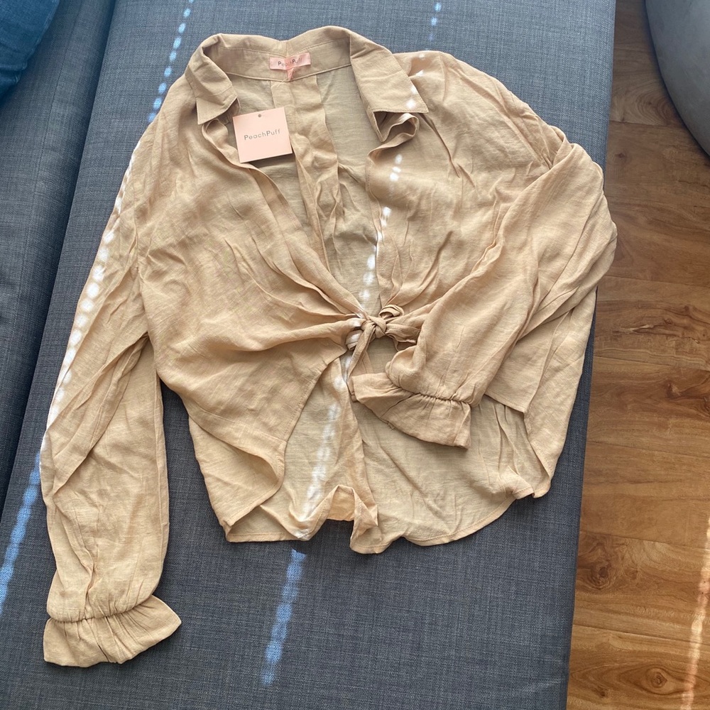 Plunging Self Tie Top